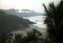 Beach at dawn, Kerala, India